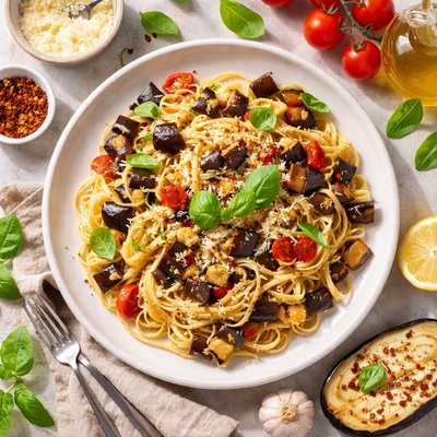 Image of Linguine with Eggplant