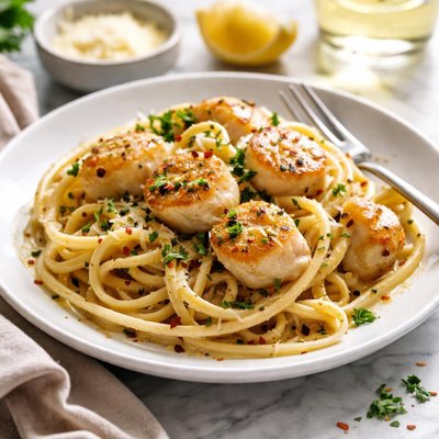 Image of Linguine with Scallop Sauce
