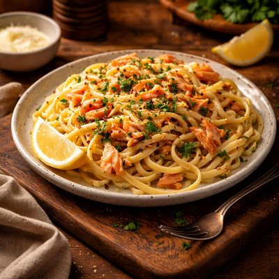 Image of Linguine with Smoked Salmon