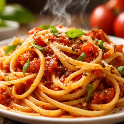 Image of Vegan Linguine with Tomato Sauce