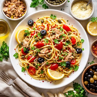 Image of Linguini with Canned Tuna