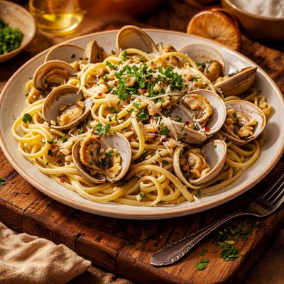 Image of Linguini with White Clam Sauce