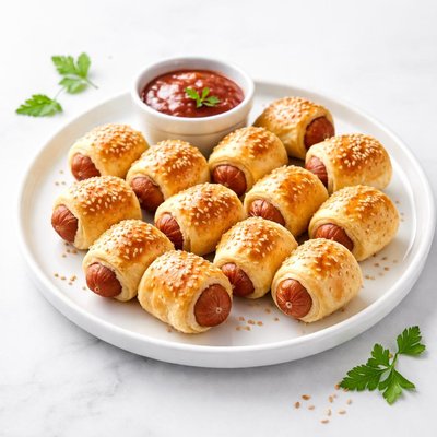 Image of Lip Smackin Party Snackin Mini Piggies in a Blanket