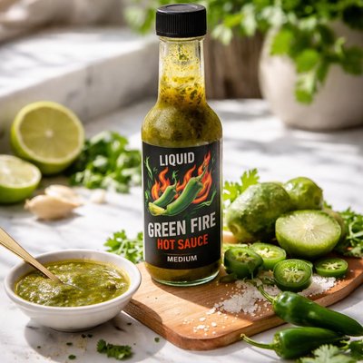 Image of Liquid Green Fire Hot Sauce