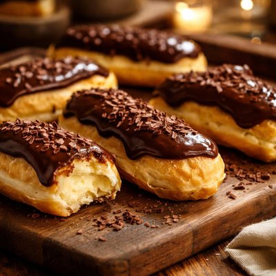 Image of Lite Chocolate Eclair Dessert