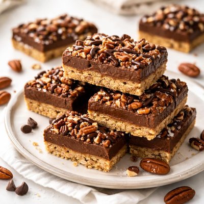 Image of Lite Chocolate Pecan Bars