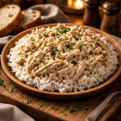 Image of Lite Crock Pot Cream Cheese Chicken
