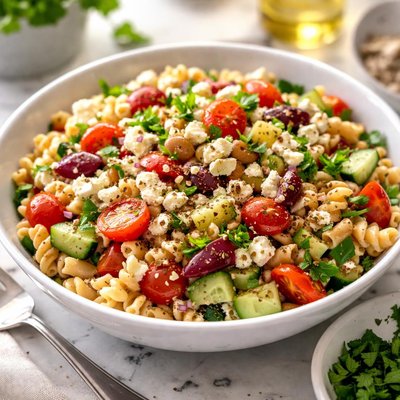 Image of Lite Greek Pasta Salad