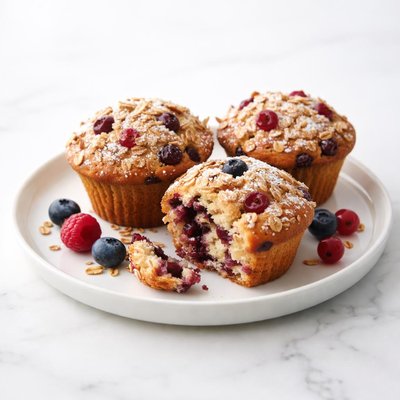 Image of Lite Multiberry Muffins