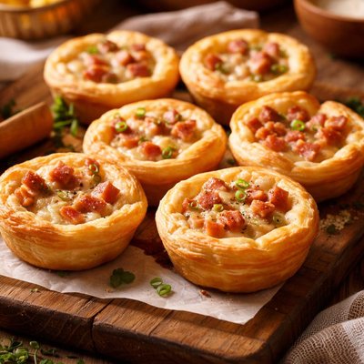 Image of Little Ham and Cheese Tarts