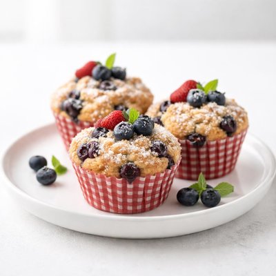Image of Little Red Riding Hood Blueberry Muffins