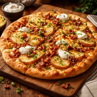 Image of Loaded Baked Potato Pizza