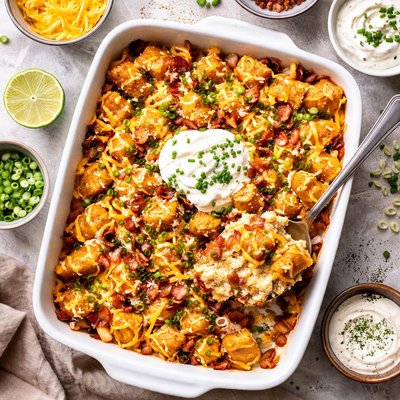 Image of Loaded Baked Tater Tot Casserole