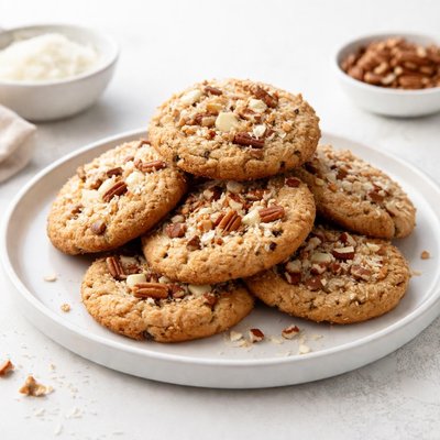 Image of Loaded Coconut Pecan Cookies