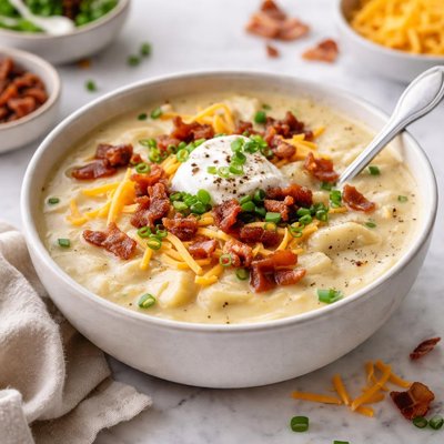 Image of Loaded Potato Soup and I Do Mean Loaded