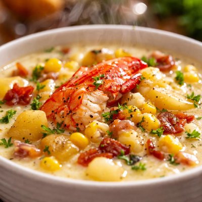 Image of Lobster and Corn Chowder