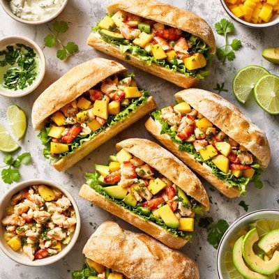 Image of Lobster Mango Sandwiches