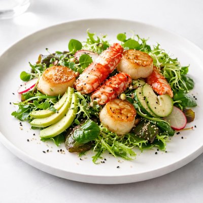 Image of Lobster Scallop Sesame Salad