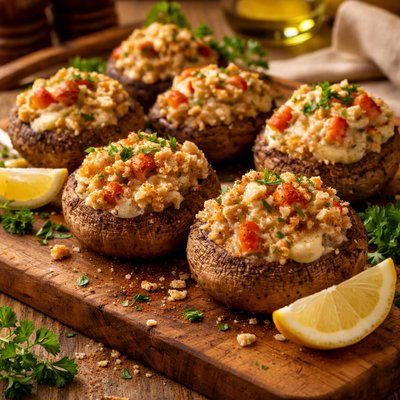 Image of Lobster Stuffed Mushrooms
