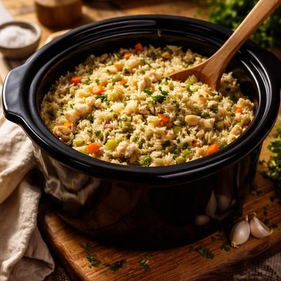 Image of Long Grain Rice Crock Pot