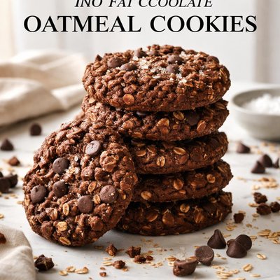 Image of Look How Small My Thighs Are No Fat Chocolate Oatmeal Cookies