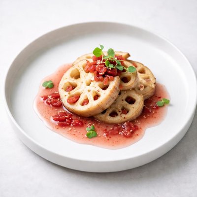 Image of Lotus Root with Umeboshi Plum Sauce