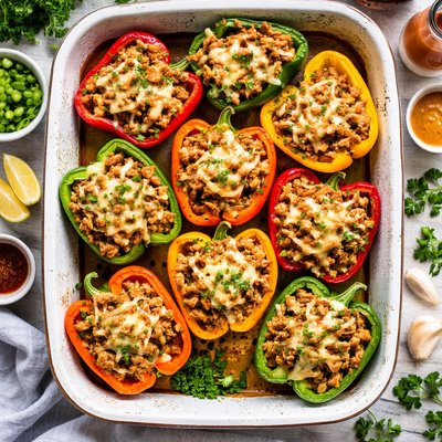 Image of Louisiana Stuffed Bell Peppers