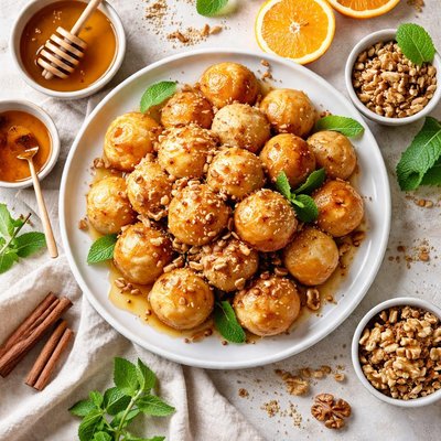 Image of Loukoumades Greek Honey Dumplings