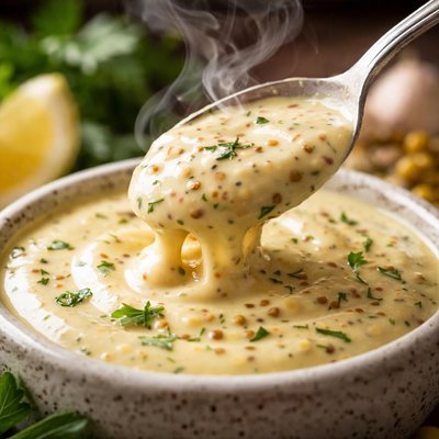 Image of Low Cal Low Fat Creamy Mustard Dressing Delicious