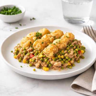 Image of Low Cal Turkey Tater Tot Casserole