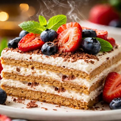 Image of Low Calorie and Very Simple Icebox Cake