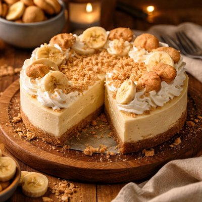 Image of Low Calorie Banana Pudding Cheesecake