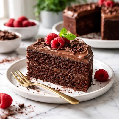 Image of Low Calorie Chocolate Cake W Frosting