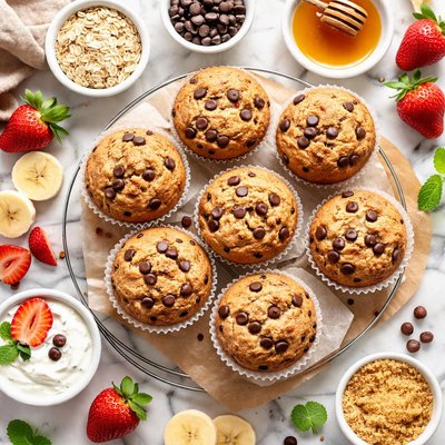 Image of Low Calorie Chocolate Chip Muffins