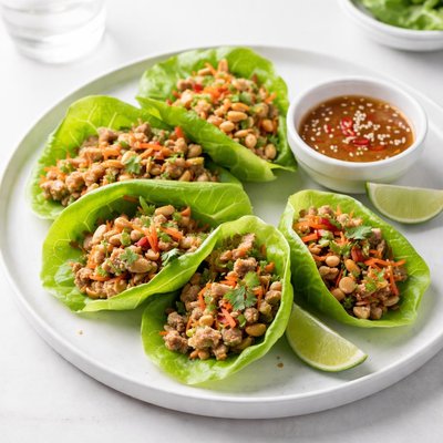 Image of Low Calorie Thai Lettuce Wraps