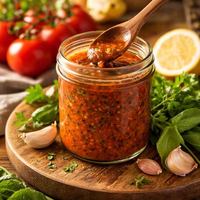 Image of Low Calorie Tomato Herb Salad Dressing