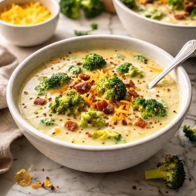 Image of Low Carbed Broccoli and Cheese Soup