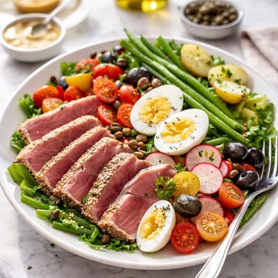 Image of Low Carbohydrate Salad Nicoise