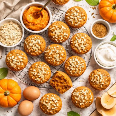 Image of Low Fat Pumpkin Muffins