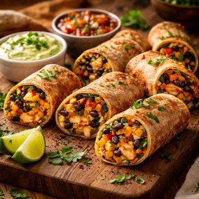 Image of Low Low Fat Southwestern Egg Rolls