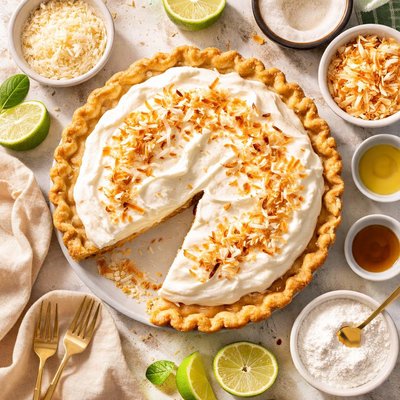 Image of Low Sugar Coconut Cream Pie