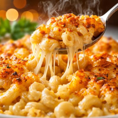 Image of Lower Fat Baked Mac and Cheese