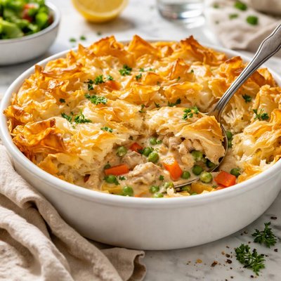 Image of Lower Fat Chicken Pot Pie with Phyllo