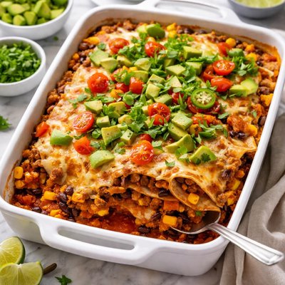 Image of Lower Fat Mexican Tortilla Casserole