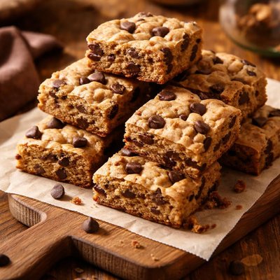 Image of Lower Fat Peanut Butter Chocolate Chip Bars