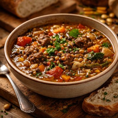 Image of Lubiya Sephardi Israeli Black Eyed Pea Soup