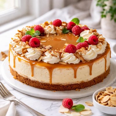 Image of Luscious Almond Cheesecake