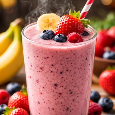 Image of Luscious Banana Berry Smoothie