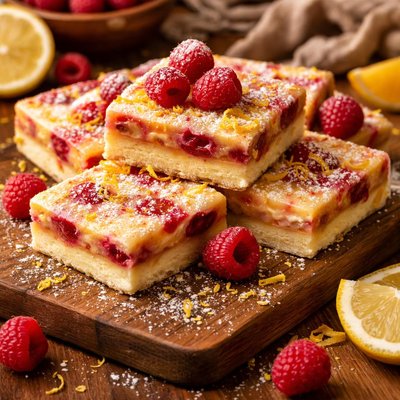 Image of Luscious Lemon Raspberry Bars