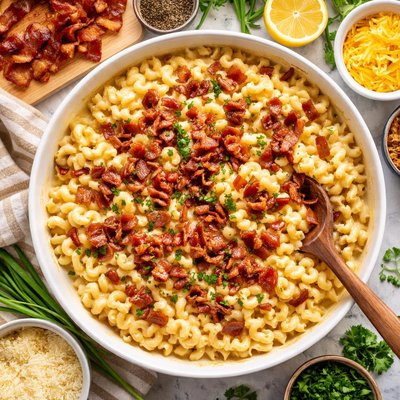 Image of Mac and Cheese with Applewood Smoked Bacon